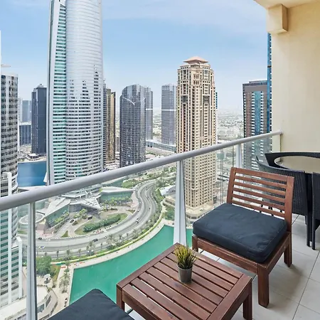 Modern & Spacious 2-Bed Condo With Panoramic Lake Views, Dual Balconies, Steps From Dubai Jlt Metro By 