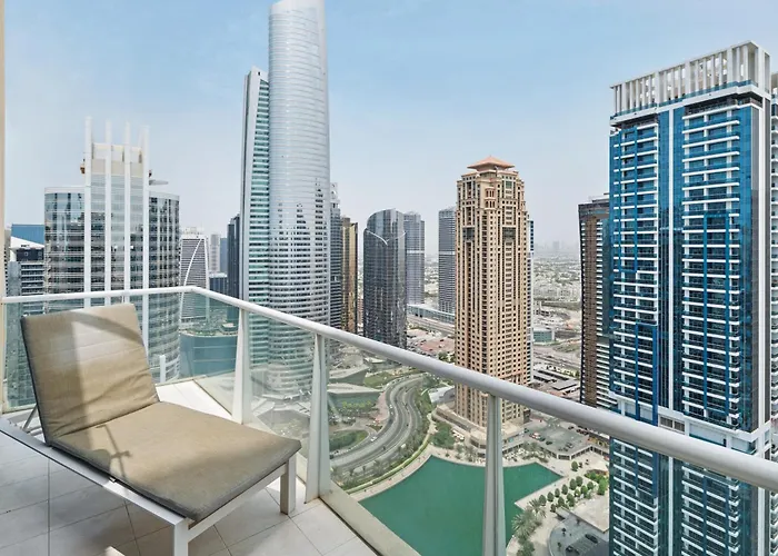 Modern & Spacious 2-Bed Condo With Panoramic Lake Views, Dual Balconies, Steps From Dubai Jlt Metro By \