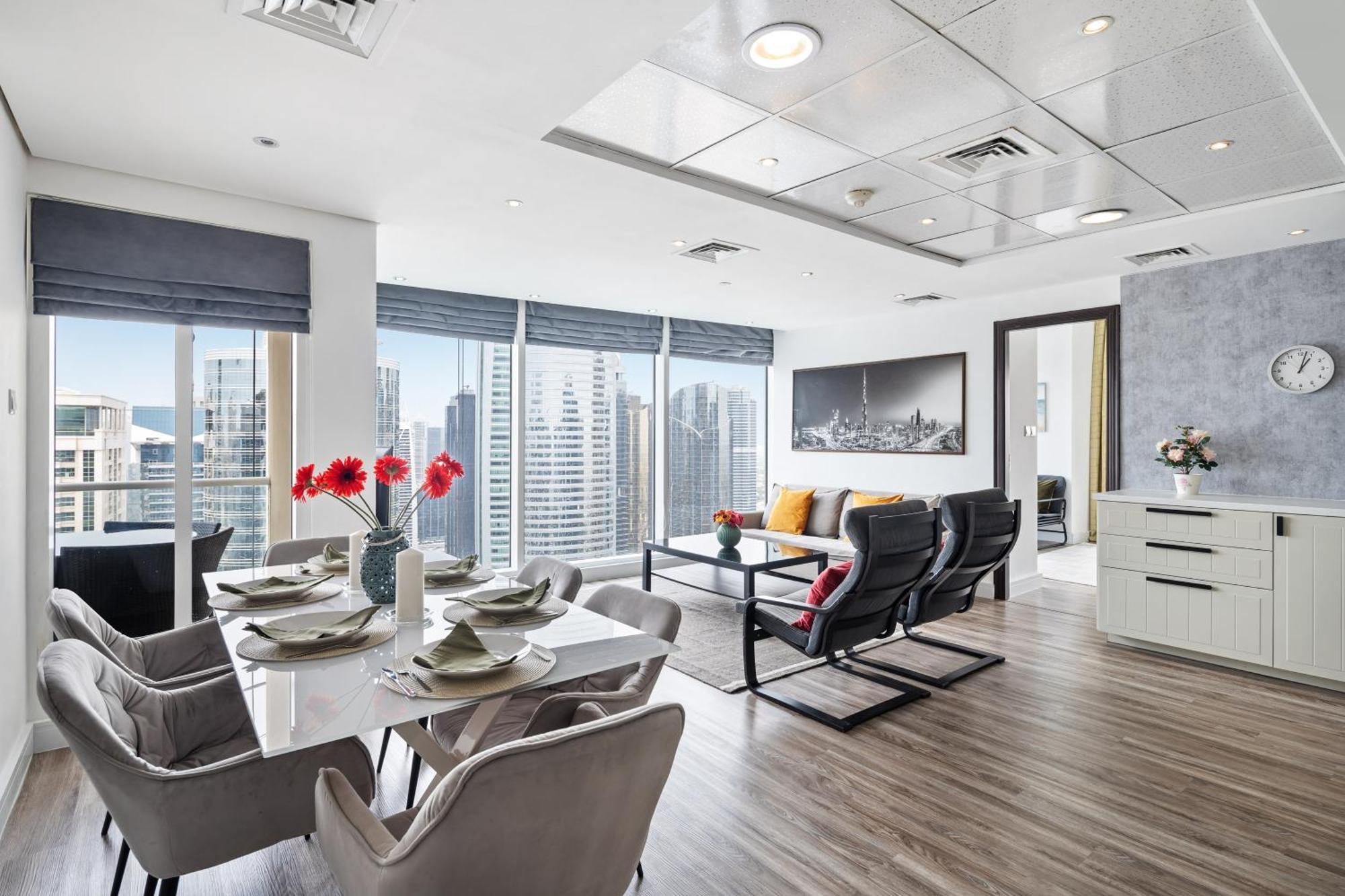 Modern & Spacious 2-bed With Panoramic Views, Dual Balconies, Steps From Jlt Metro By 
