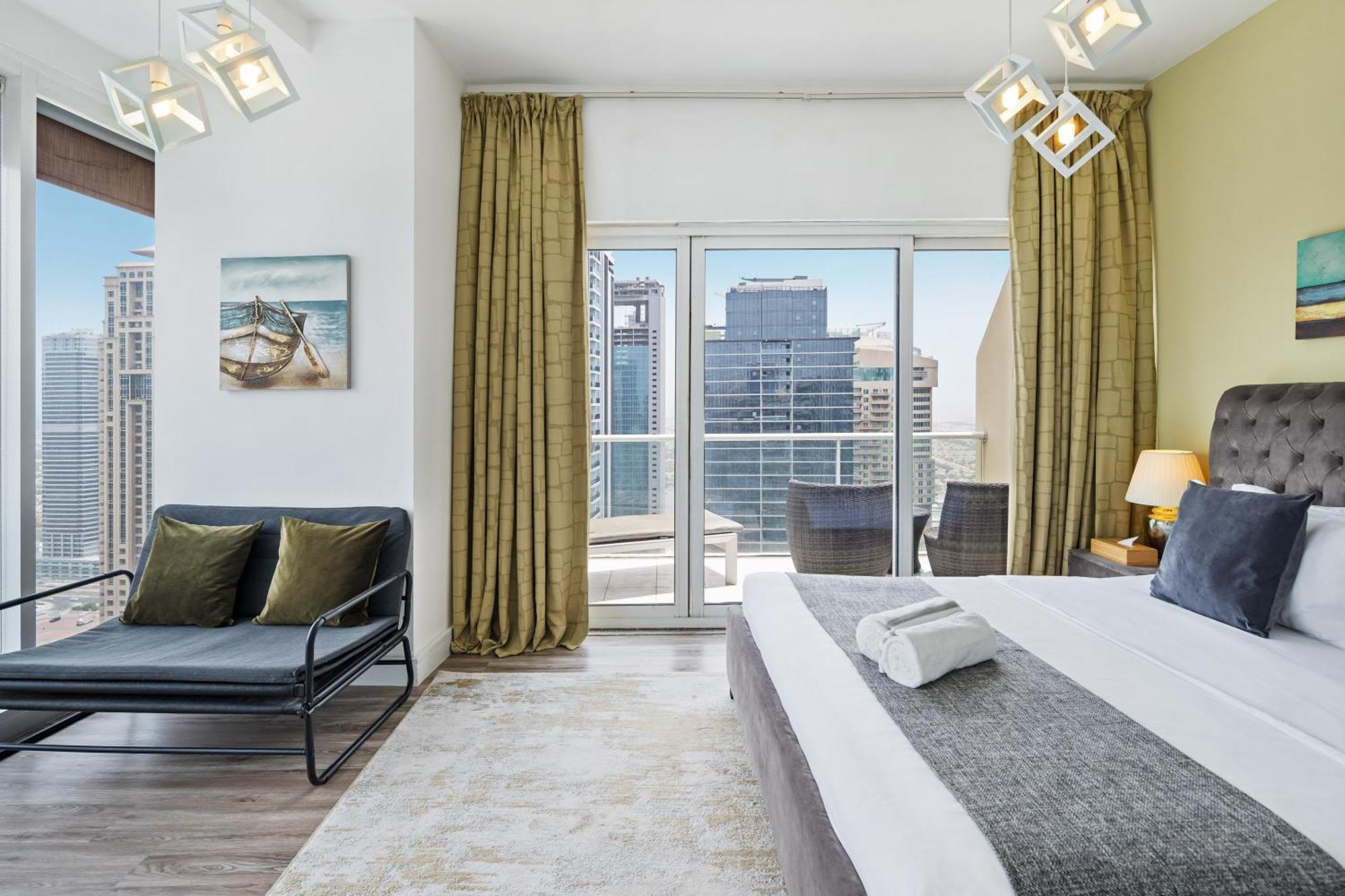 Modern & Spacious 2-bed With Panoramic Views, Dual Balconies, Steps From Jlt Metro By 