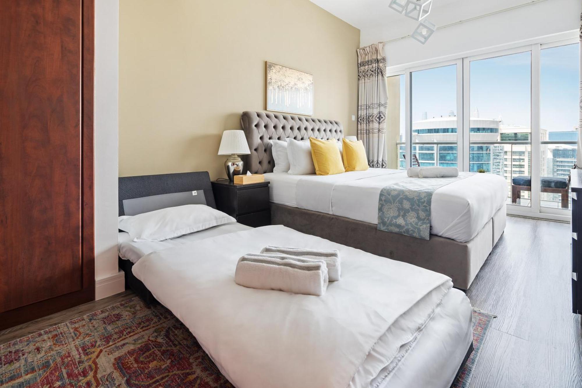 Modern & Spacious 2-bed With Panoramic Views, Dual Balconies, Steps From Jlt Metro By 