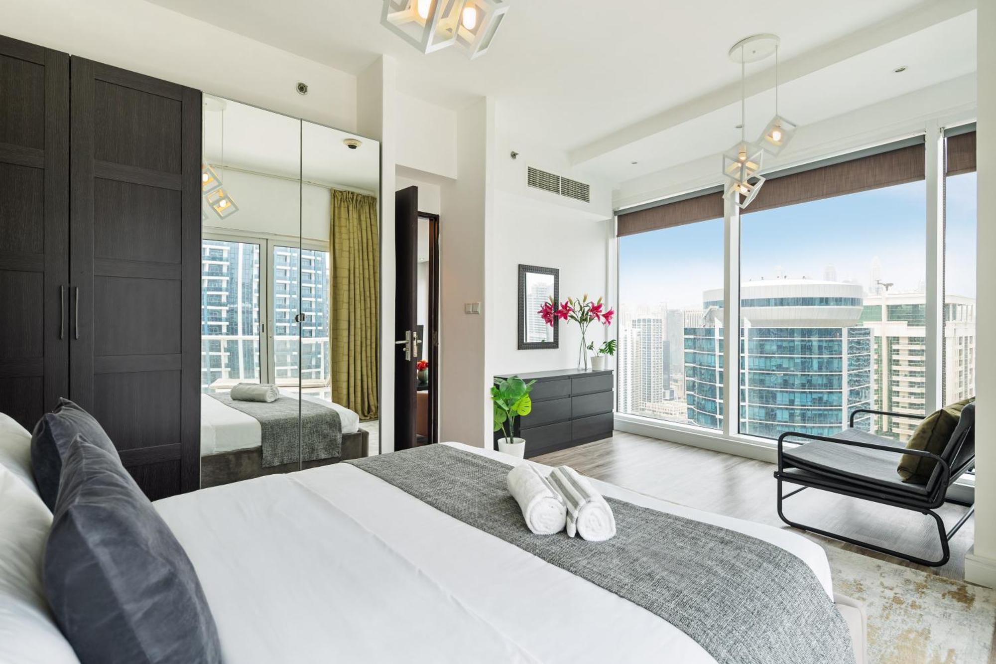 Modern & Spacious 2-bed With Panoramic Views, Dual Balconies, Steps From Jlt Metro By 