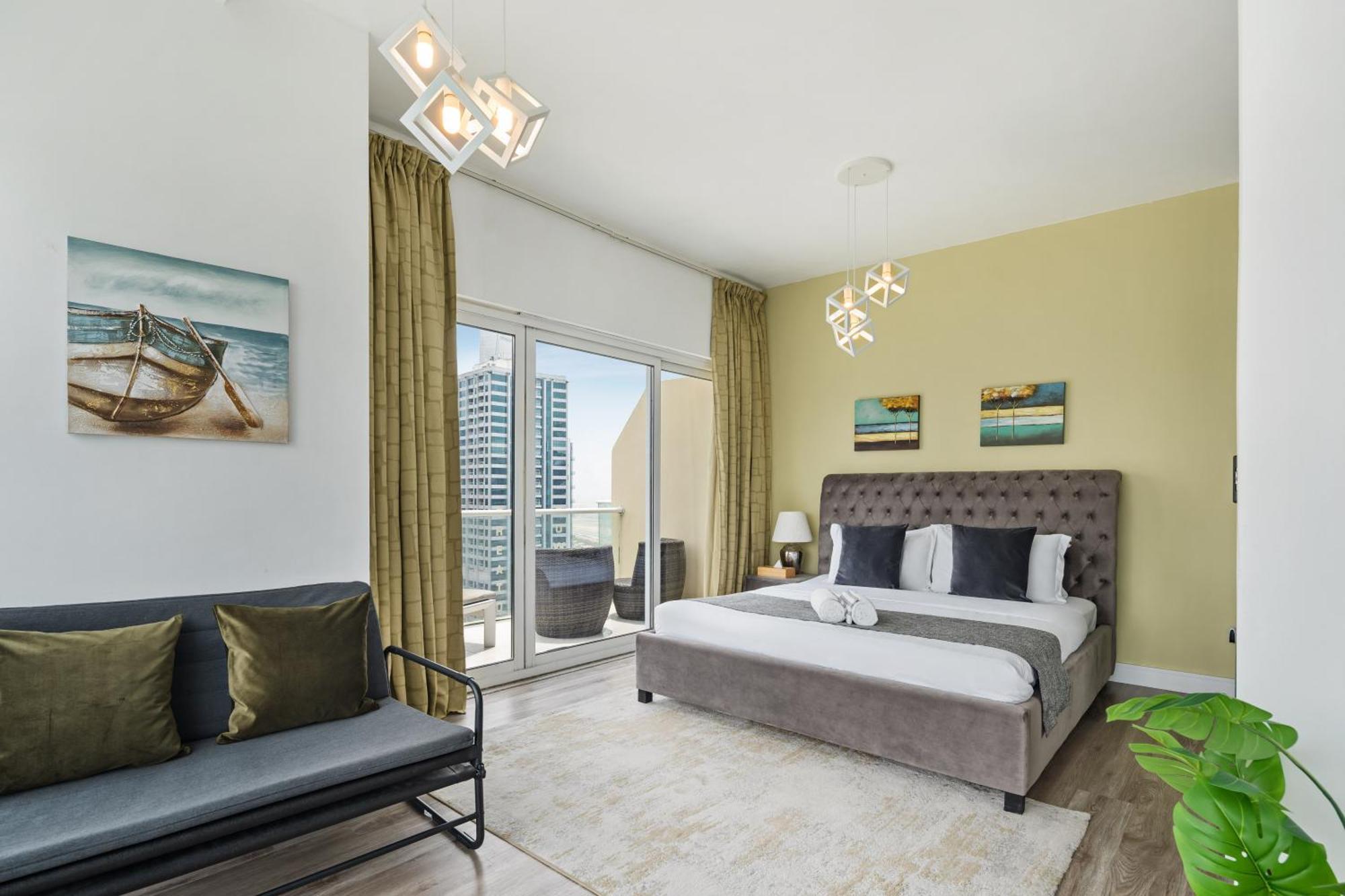 Modern & Spacious 2-bed With Panoramic Views, Dual Balconies, Steps From Jlt Metro By 