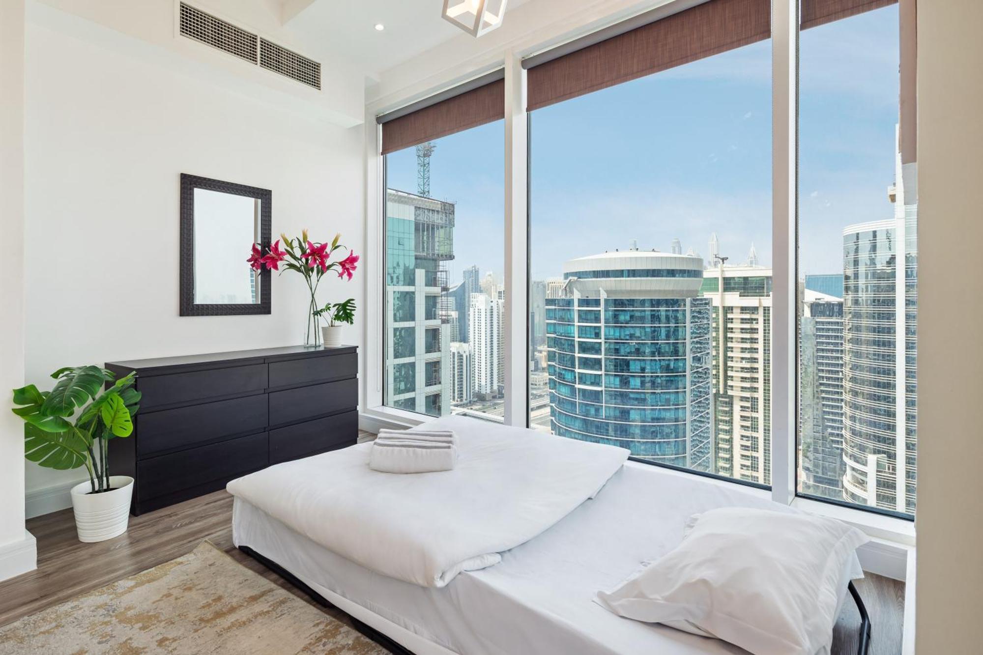 Modern & Spacious 2-bed With Panoramic Views, Dual Balconies, Steps From Jlt Metro By 